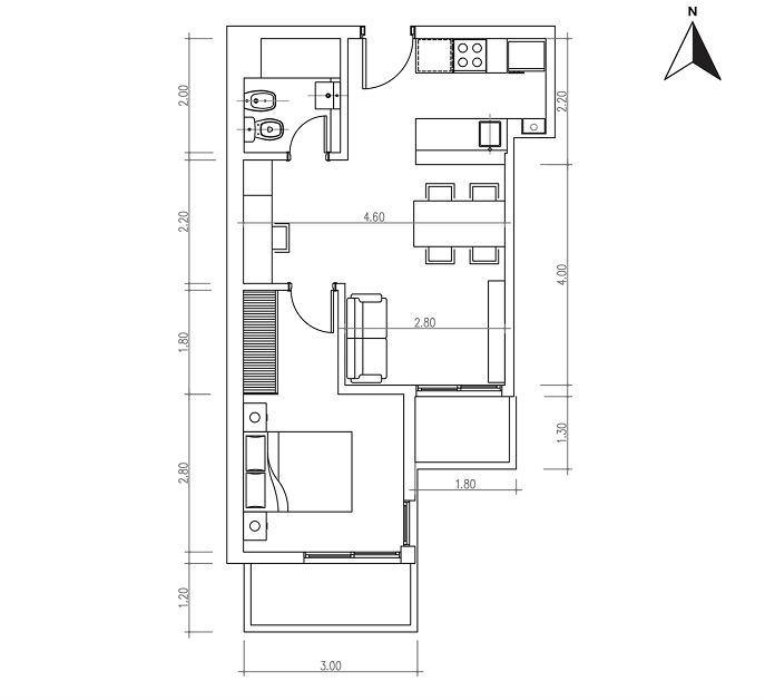 Copia de Zeballos 1220 1 Dorm A